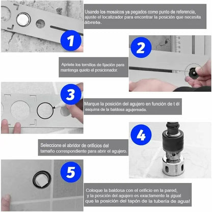El medidor de agujeros cerámico de acero inoxidable es una solución rápida y profesional 🔧🛠️