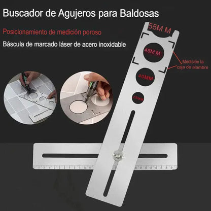 El medidor de agujeros cerámico de acero inoxidable es una solución rápida y profesional 🔧🛠️