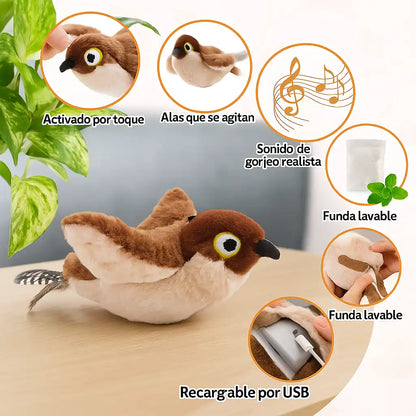 🐾 Juguete interactivo de pájaro para gatos - ¡Diversión y entretenimiento para tu gato!