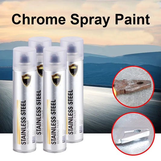 Pintura en Spray Acero Inoxidable Cromado
